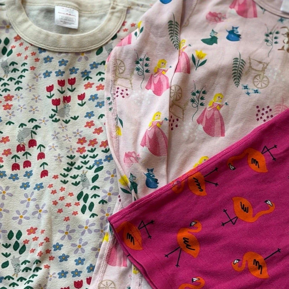 Hanna Andersson Set of 4 Girls Pajama Tops Size 10 - Picture 3 of 13